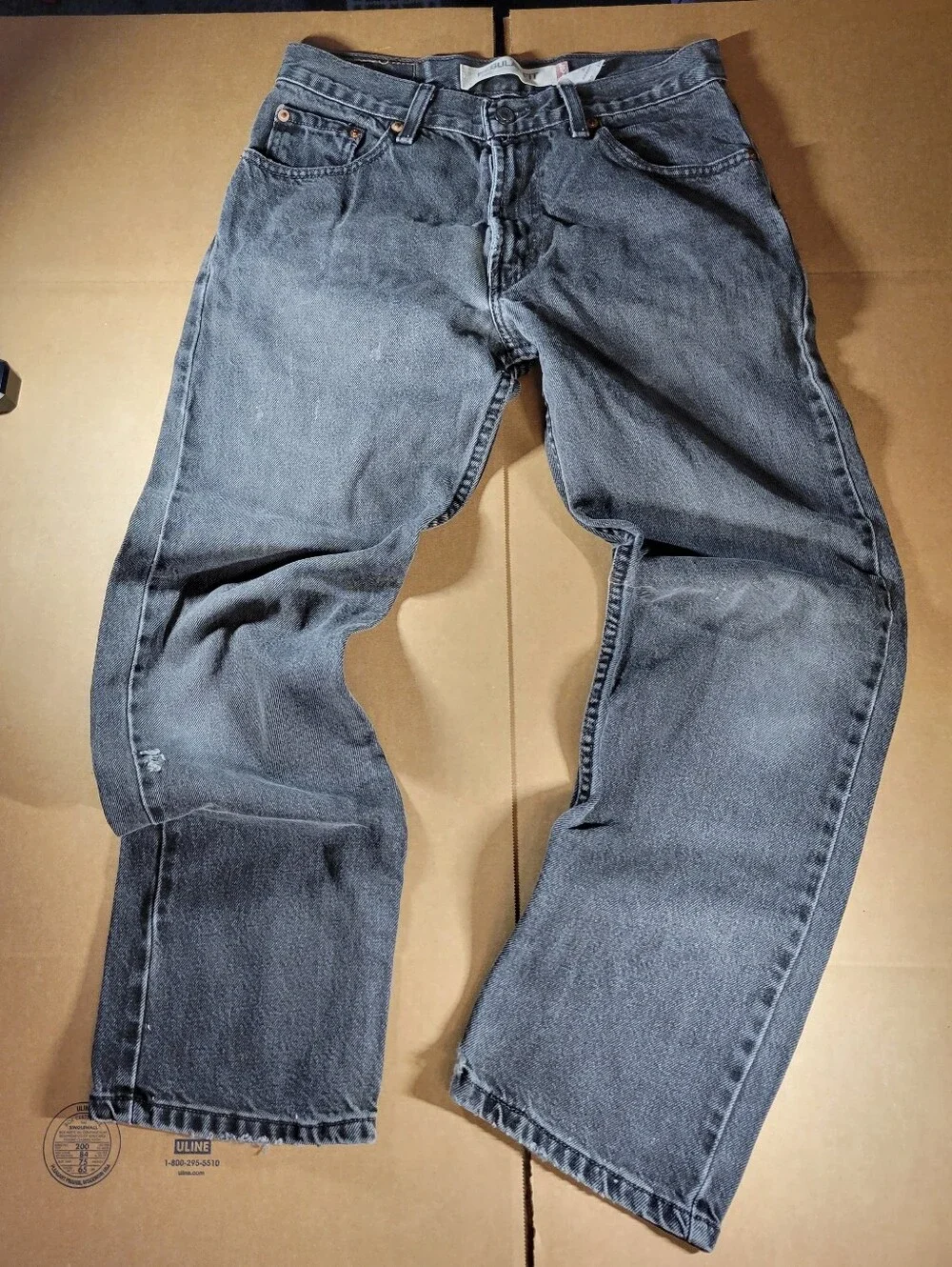 Vintage Levi's Men's Washed Gray Regular fit Jeans distressed